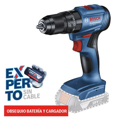 Taladro percutor inalámbrico 1/2" Bosch GSB 185-LI 18V SB